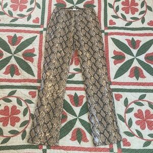 Vintage snake skin leggings